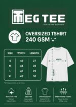 Men's Black Coco Melon Graphic DTF Printed Oversized T-shirt - Image 5