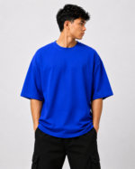 Men’s Plain Oversized 240 GSM French Terry Cotton T-shirts - Image 3