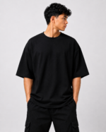 Men’s Plain Oversized 240 GSM French Terry Cotton T-shirts - Image 2