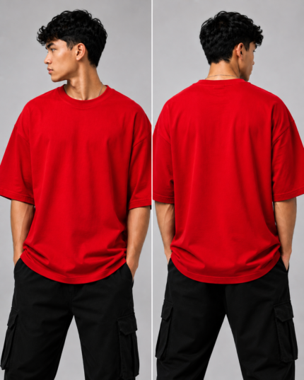 Men’s Plain Oversized 240 GSM French Terry Cotton T-shirts