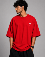 Men’s 7 Footballer Graphic DTF Printed Oversized T-shirt - Image 2