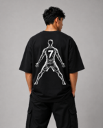 Men’s 7 Footballer Graphic DTF Printed Oversized T-shirt - Image 3