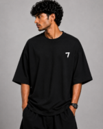 Men’s 7 Footballer Graphic DTF Printed Oversized T-shirt - Image 4