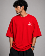 Men’s VK18 Graphic DTF Printed Oversized T-shirt - Image 2